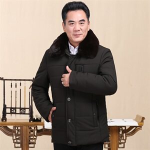 8803/款长期做-老人棉衣男中长款爸爸外套棉衣父亲衣服棉袄图片