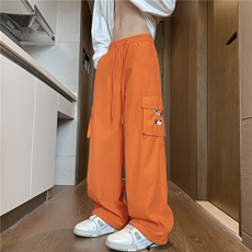 秋季新款腊肠狗刺绣口袋设计感休闲工装裤B315-K25309-特p35控68，男装休闲裤，电商B315