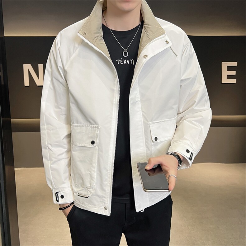 2025新款秋季夹克外套男士立领衣服潮流新品男装上衣92313,男装夹克,电商A225
