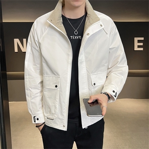 2025新款秋季夹克外套男士立领衣服潮流新品男装上衣92313图片