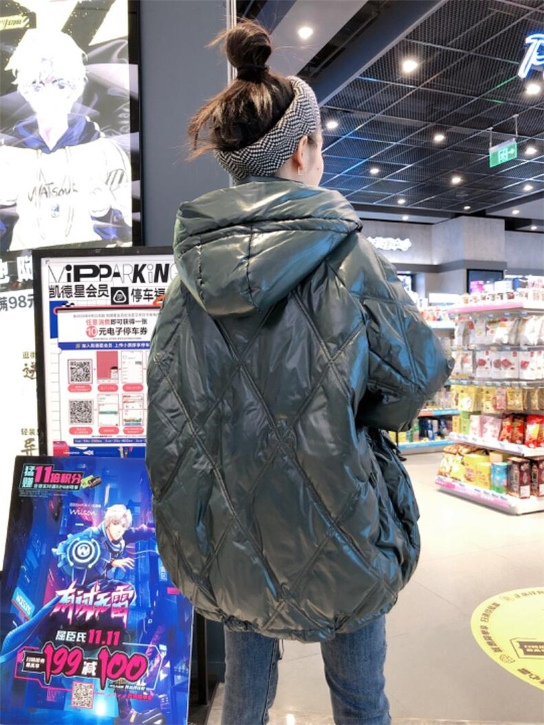 韩版90绒羽绒服，女装羽绒服，一杭