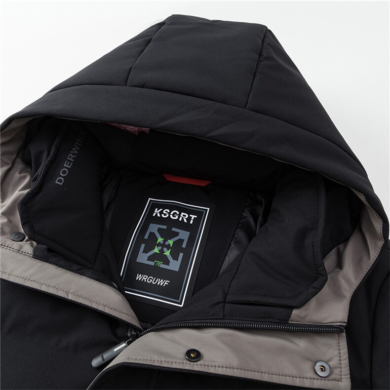 中年男连帽羽绒服白鸭绒保暖爸爸装2023冬季中年外套ZK2176-P320,男装羽绒服,电商B212（原钱塘6029）