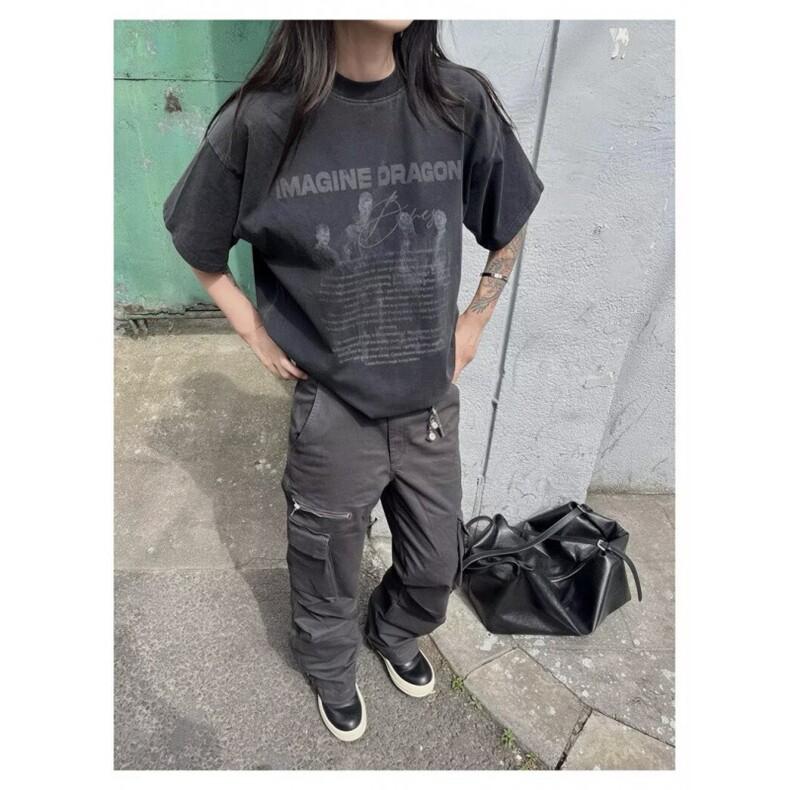 1506/QC15340/P40夏季美式潮牌印花复古纯棉男女情侣款短袖T恤,男装T恤,星座1506