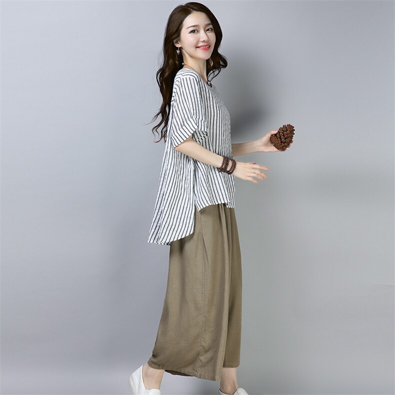 阔腿裤时尚气质潮流拼接休闲纯色短袖2021年夏季套装/套裙,女装套装/套裙,独衣靓