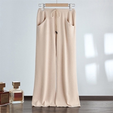 25年秋冬新款女士系带斜插兜阔腿裤羊绒裤外穿时尚百搭休闲风,女装休闲裤,达齐羊绒,清河羊绒市场 25年秋冬新款女士系带斜插兜阔腿裤羊绒裤外穿时尚百搭休闲风,女装休闲裤,达齐羊绒,清河羊绒市场