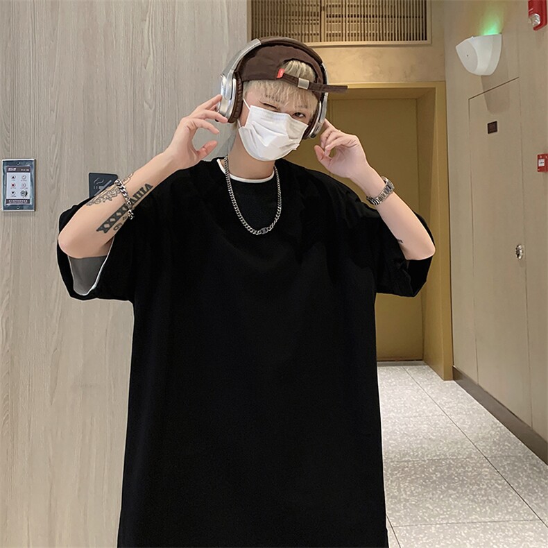 基础款纯色圆领短袖t恤情侣同款220g精梳棉重磅百搭TX601-特P22图片