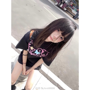 万针全刺绣工艺抖音得物高品质260克重磅纯棉双纱美式高街短袖T恤图片