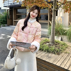 2025款羽绒服短款新中式白鸭绒50绒RF2C290-7802#-P315-K428，女装羽绒服，2C290