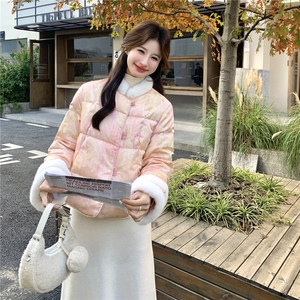 2025款羽绒服短款新中式白鸭绒50绒RF2C290-7802#-P315-K428图片