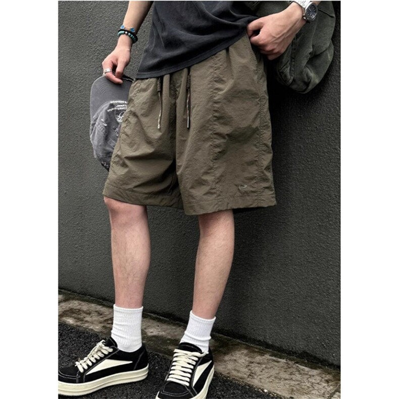 日系复古工装速干短裤男夏季宽松休闲五分裤小众直筒中裤K9009,男装牛仔裤,星座1116A（原606A-3）