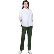 简约个性显瘦修身百搭优雅休闲长袖套装/套裙2022年夏季潮流图片