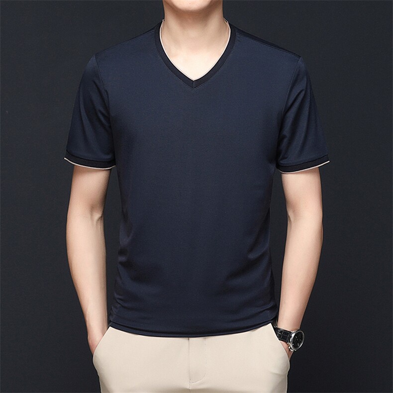 2023年夏新款高端时尚男士短袖T恤P70，女装T恤，电商D223-1