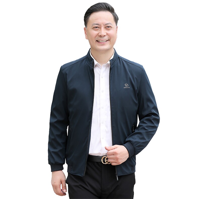 NN9962钱塘2020-3中年男士春秋薄款新款商务休闲夹克外套P62,男装夹克,钱塘207-3