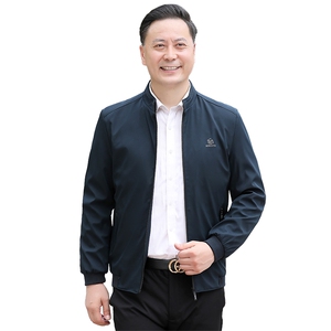 NN9962钱塘2020-3中年男士春秋薄款新款商务休闲夹克外套P62图片