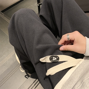 冬季重磅毛呢纽扣休闲裤大码 M~5XL XZ604-KG69-P50控68图片