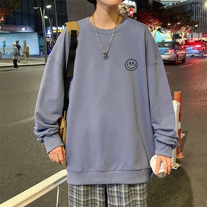 S6224-P28  秋季圆领卫衣男大码韩版宽松长袖外套图片