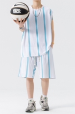 新款两件套装坎肩背心夏季篮球学生无袖衣服五分短裤TZ8979，男装牛仔裤，星座210-1