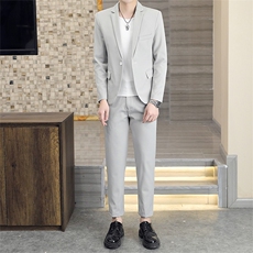 T2201-P1302025秋季时尚男士纯色西服西裤两件套装，男装西服，星座507A（原星座306B-2）