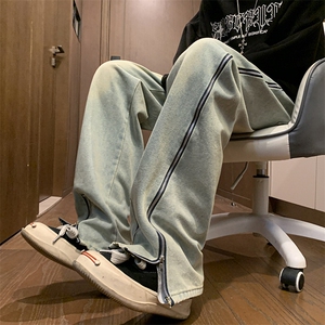 牛仔裤男士男装宽松直筒潮牌春秋休闲长裤子N0159-P50