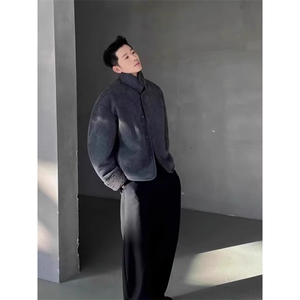 现货~双面穿皮毛一体麂皮绒夹克外套 JK919 P128图片