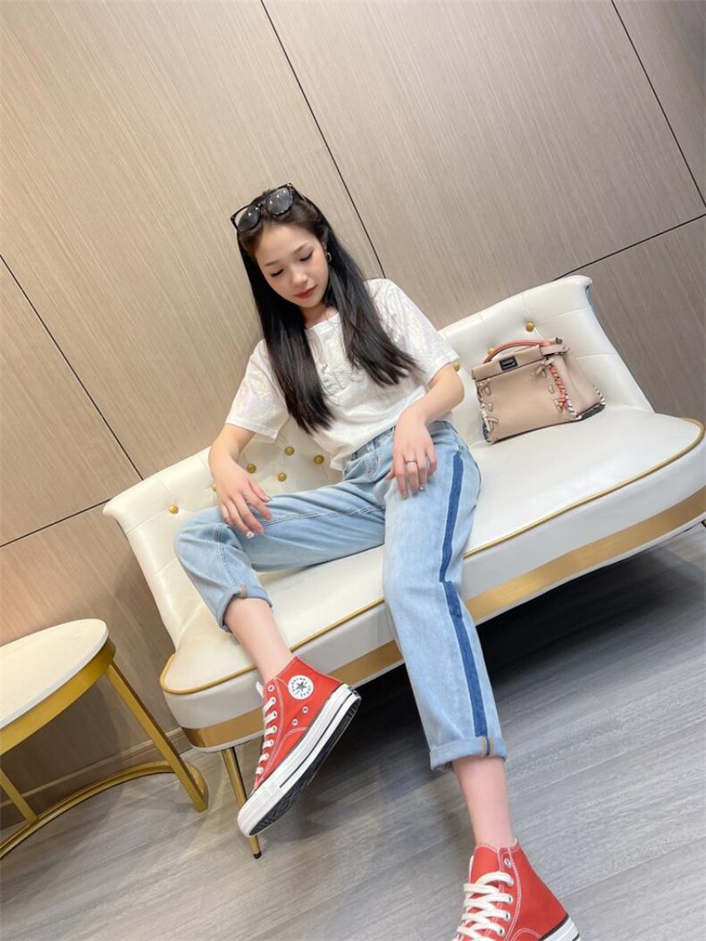 ｜现货｜夏季新款A99603山水泼蓝牛仔哈伦裤，其它，未来幸芓