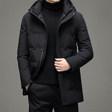 冬季男士商务休闲羽绒服中年男装带帽外套加厚上衣YYYR3021-P280，男装羽绒服，电商B212（原钱塘6029）