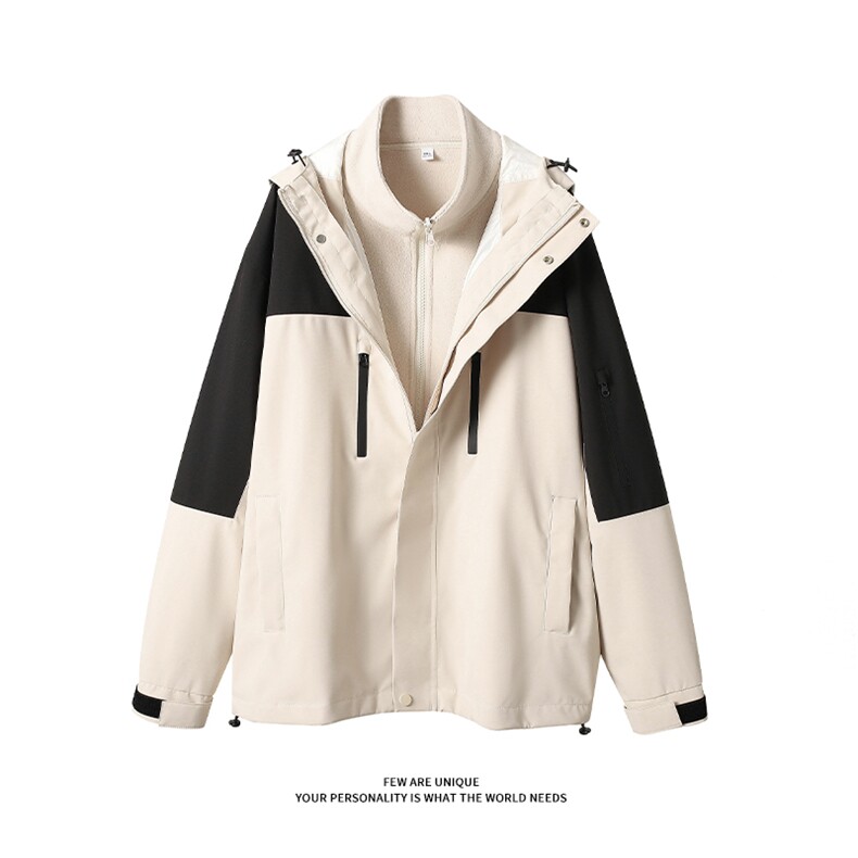 【真三防三合一冲锋衣】DZ2181-TP215299冬季撞色户外夹克男图片