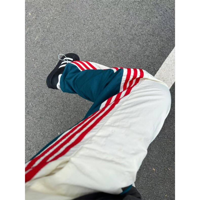 【有货】三条杠撞色拼接工装裤男美式高街条纹裤子KZN16WW-特P48,男装工装外套,星座1007（原301D）