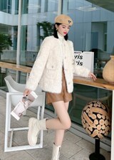 水貂毛皮毛一体，其它，莲佳妮