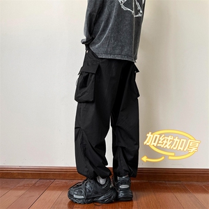 B221 秋冬加绒加厚日系工装休闲裤 LK22053-P60控78 加绒P75控98图片