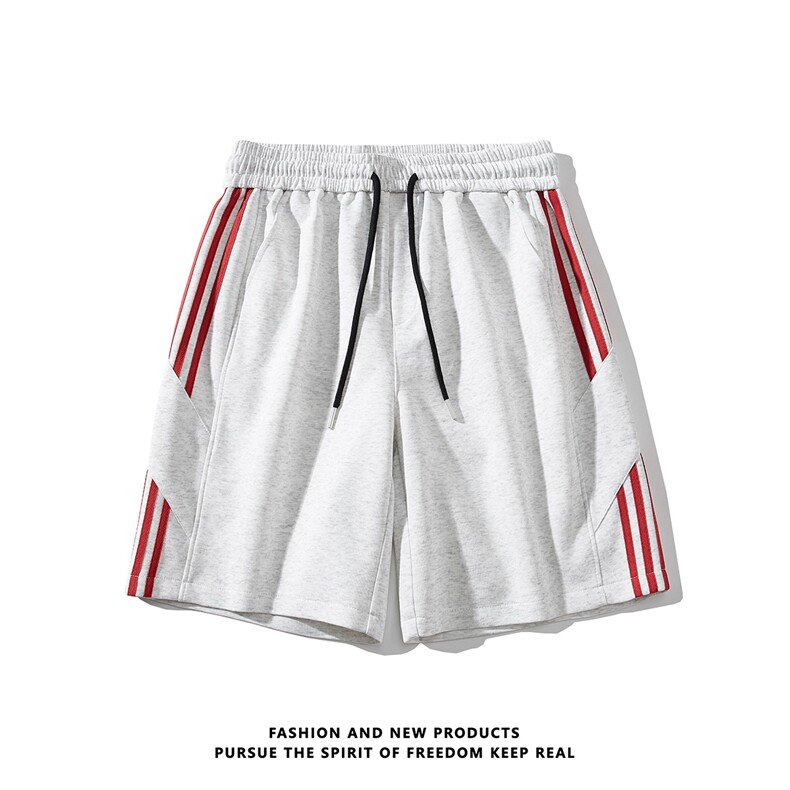 美式无影墙2025夏装三条杆运动裤短裤五分裤卫裤中裤男DK08P35,男装休闲裤,电商042