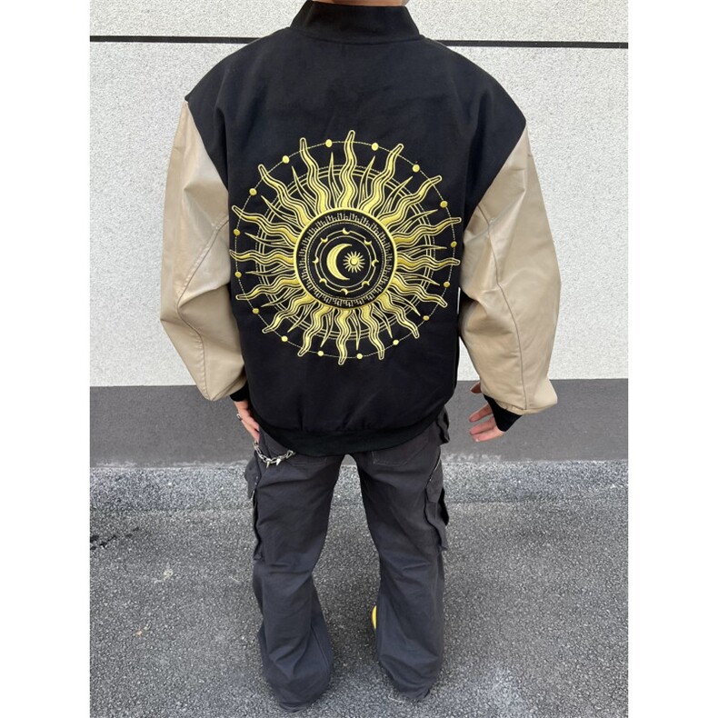 【有货】DJK162-批70自制款重工刺绣棒球服男女春秋新款夹克外套,男装夹克,星座603-2