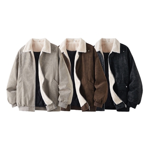 PY5552-P85特  冬季PU皮棉服兔毛加绒加厚保暖棉衣图片