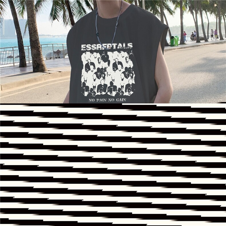 量大图低自动【有货】纯棉背心HD019-1-BX2534-P20，男装背心/马甲，电商019-1