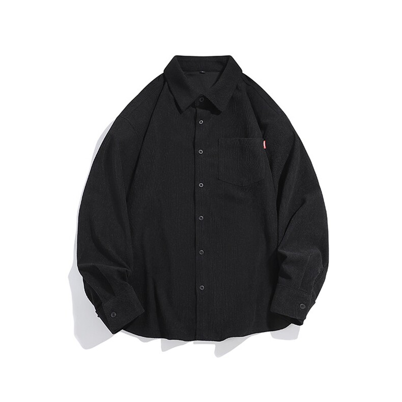 25年春季灯芯绒衬衫长袖大码宽松落肩现货DS-C323-1-2388-特批40,男装衬衫,电商C323-1