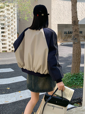 2024冬装新款圆领休闲夹克款时尚棉衣，女装棉衣/棉服，施恩睿棋