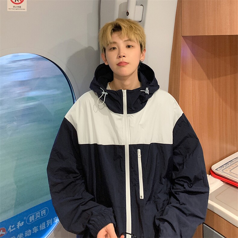 美式机能防晒服男秋冬季薄款连帽防晒衣户外潮牌情侣速干夹克外套,男装夹克,电商A102-1