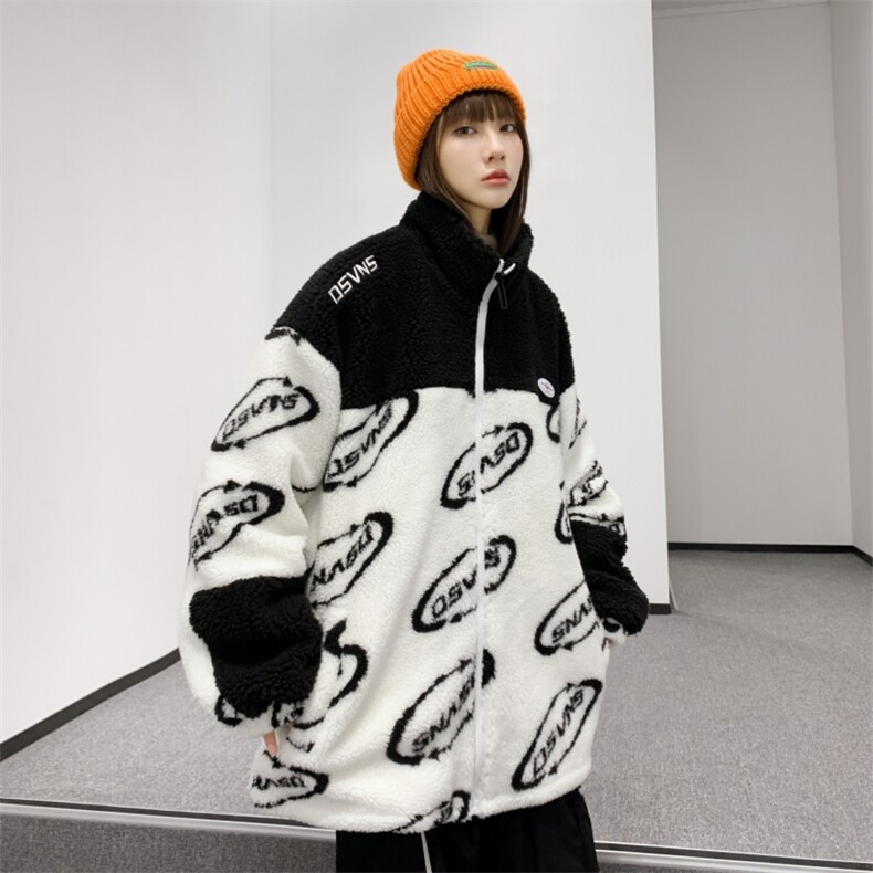 冬装加厚棉衣潮流宽松休闲羊羔绒外套棉服A161-2-271-P95,男装棉衣,电商A161-2