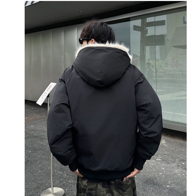 冬季美式复古座山雕棉服外套男女款连帽工装加厚夹克M9089/P130,男装夹克,星座506