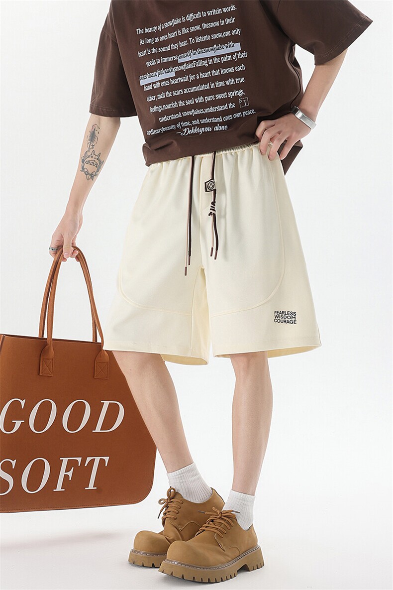 8XL-M抖音品质特大码ins潮流亮色休闲短裤印花五分裤DK1521P35,男装休闲裤,电商D206-1
