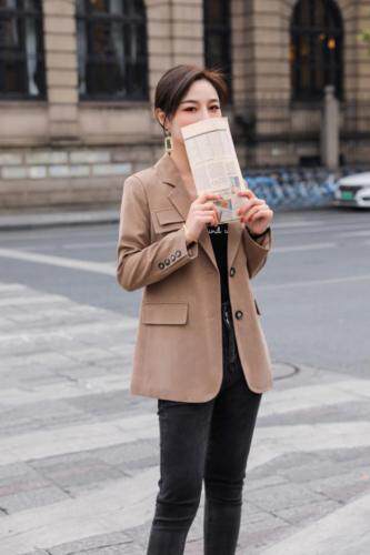 【现货】春装韩版时尚休闲女装小西装，女装西装，雪天使