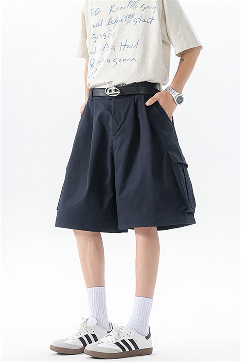 8XL-M工装西装短裤男夏季宽松大码日系痞帅高级五分裤DK26002P48,男装休闲裤,电商B312