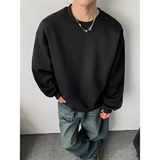 圆领加绒奥粒绒拼接500克结构板卫衣撞色短宽外套潮RH5301JR-P46，女装短外套，星座610B-1