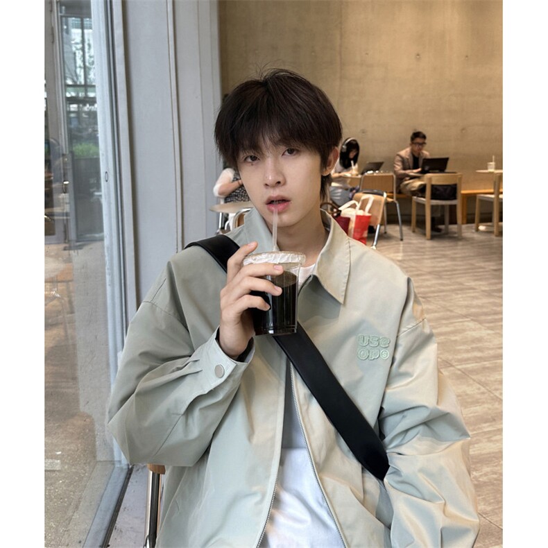现货JY213-P59新款翻领休闲慵懒风夹克宽松百搭潮网图,男装夹克,星座1501-3