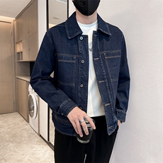 社会小伙男士秋冬明线牛仔2025秋季长袖夹克店主风JK8011-P125，男装夹克，电商A236