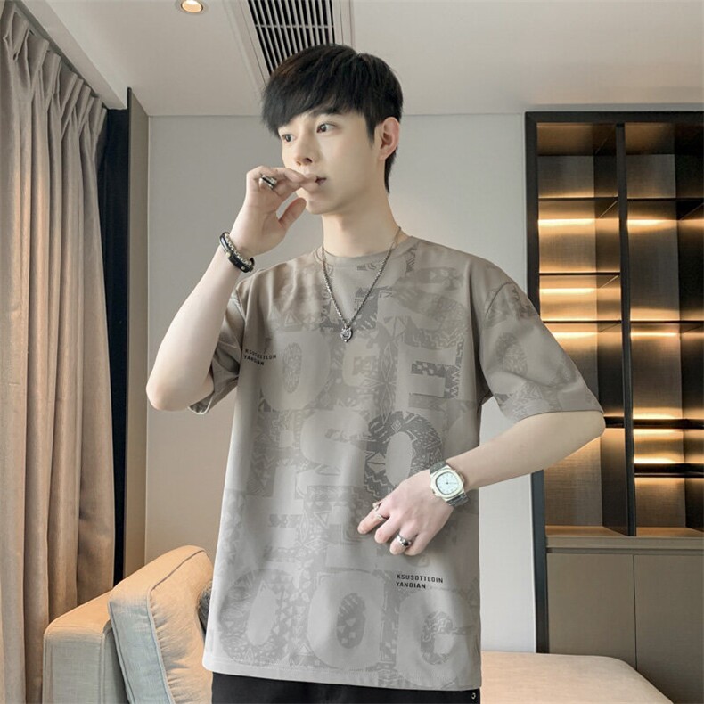 7A抗菌夏季大码潮流时尚动漫印花男士短袖,男装T恤,星座1107-1