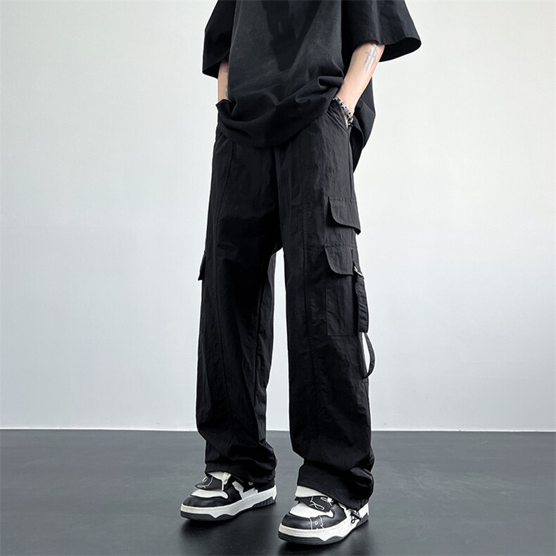 美式hiphop高街宽松飘带工装ins休闲裤货号K2310P55,男装休闲裤,电商A063