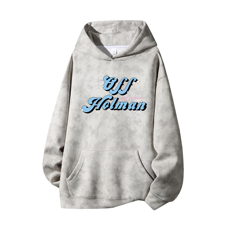 得物供货、重磅420克现货麂皮绒扎染卫衣HD019-1-WL25332ZR-P45,男装卫衣,电商019-1