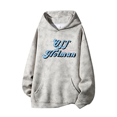 得物供货、重磅420克现货麂皮绒扎染卫衣HD019-1-WL25332ZR-P45，男装卫衣，电商019-1
