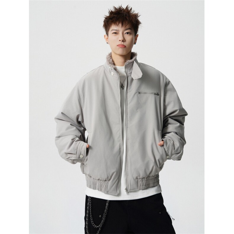 706-LK5630-P118现货冬季男士毛领哈灵顿棉服短款加厚棉衣外套,男装棉衣,星座706